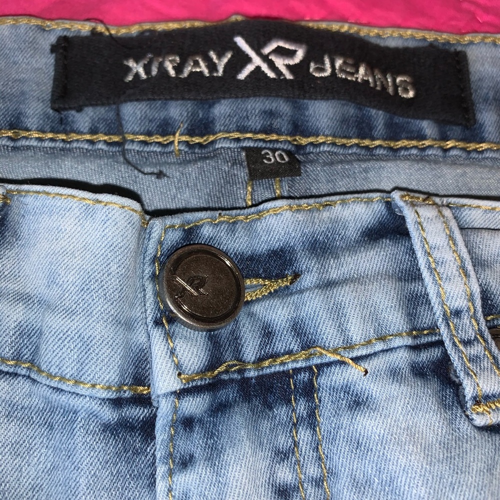 X-ray jean shorts